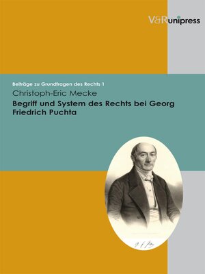 cover image of Begriff und System des Rechts bei Georg Friedrich Puchta